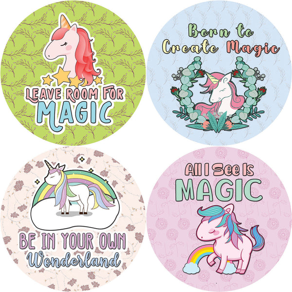 Creanoso Unicorn Stickers Series 3 - Magical (20-Sheet) - Premium Quality Gift Ideas for Children, Teens, & Adults for All Occasions - Stocking Stuffers Party Favor & Giveaways