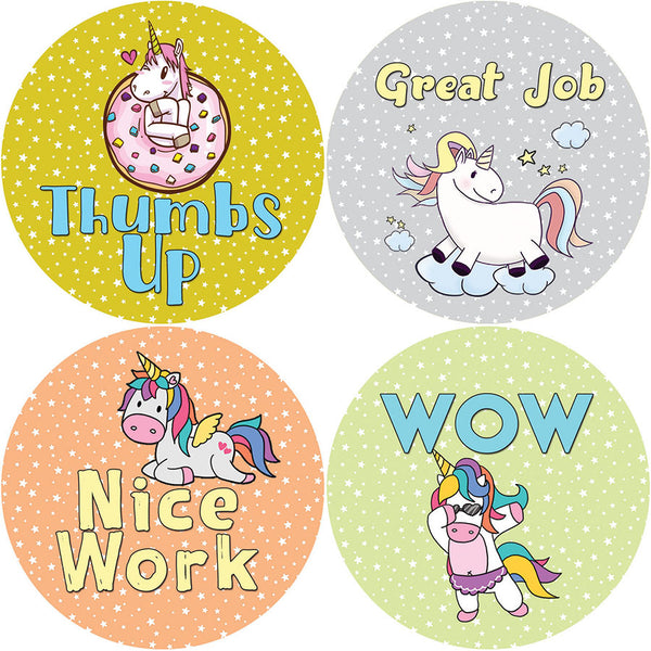 Creanoso Unicorn Stickers Series 4 - Classroom Rewards (20-Sheet) - Premium Quality Gift Ideas for Children, Teens, & Adults for All Occasions - Stocking Stuffers Party Favor & Giveaways