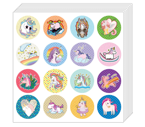 Creanoso Unicorn Stickers Series 5 - Just Unicorn (5-Sheet) - Stocking Stuffers Premium Quality Gift Ideas for Children, Teens, & Adults - Corporate Giveaways & Party Favors
