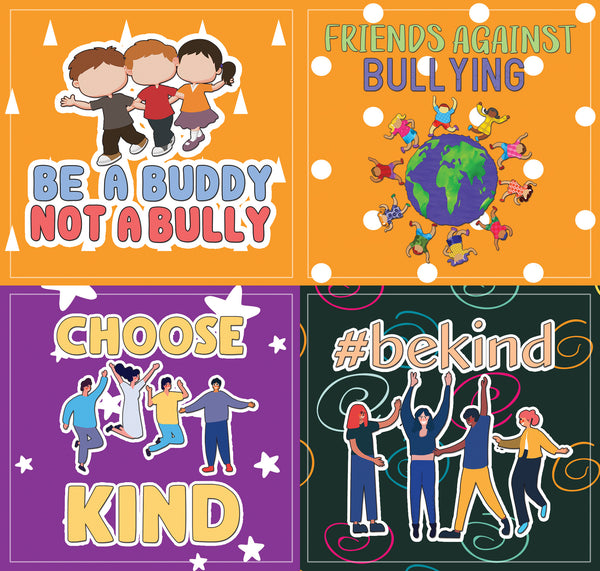 Creanoso Anti-Bullying Stickers Series 2 (20-Sheet) - Premium Quality Gift Ideas for Children, Teens, & Adults for All Occasions - Stocking Stuffers Party Favor & Giveaways