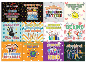 Creanoso Anti-Bullying Stickers Series 2 (20-Sheet) - Premium Quality Gift Ideas for Children, Teens, & Adults for All Occasions - Stocking Stuffers Party Favor & Giveaways