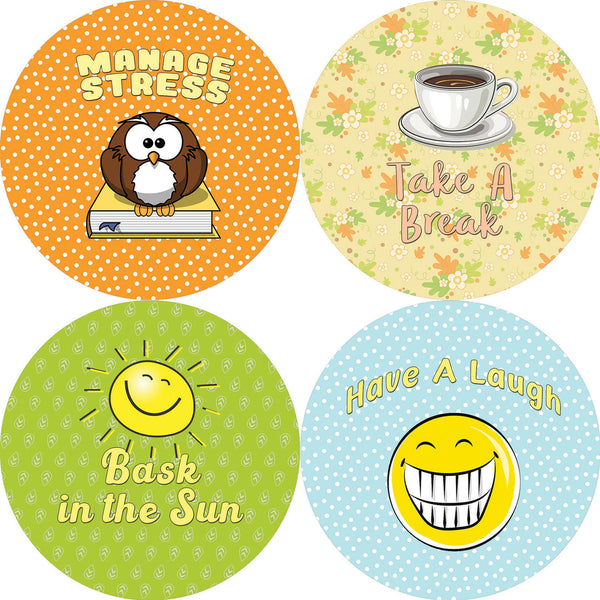 Health and Wellness Stickers (20-Sheet)