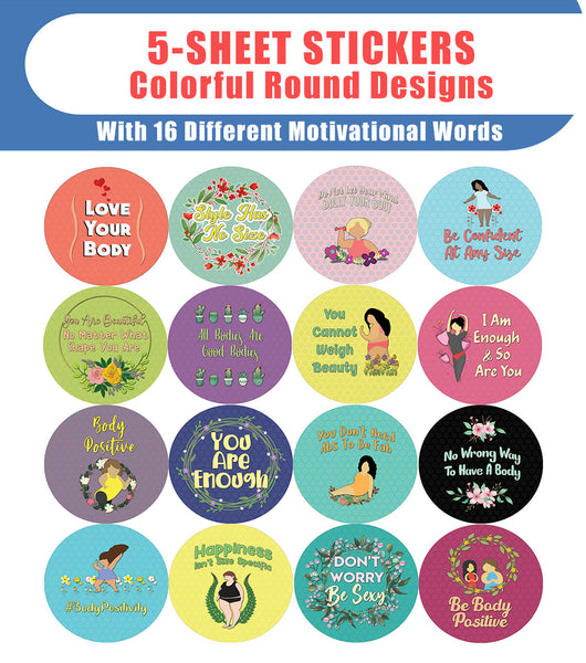 Body Positivity Stickers (5-Sheet)