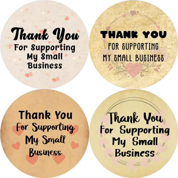 Small Business Thank You Stickers Series 1 (10-Sheet)
