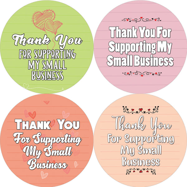 Small Business Thank You Stickers Series 1 (10-Sheet)