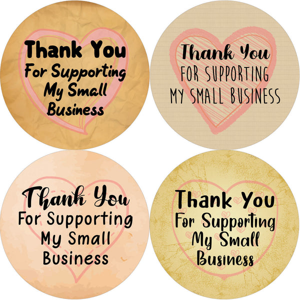 Small Business Thank You Stickers Series 1 (20-Sheet)