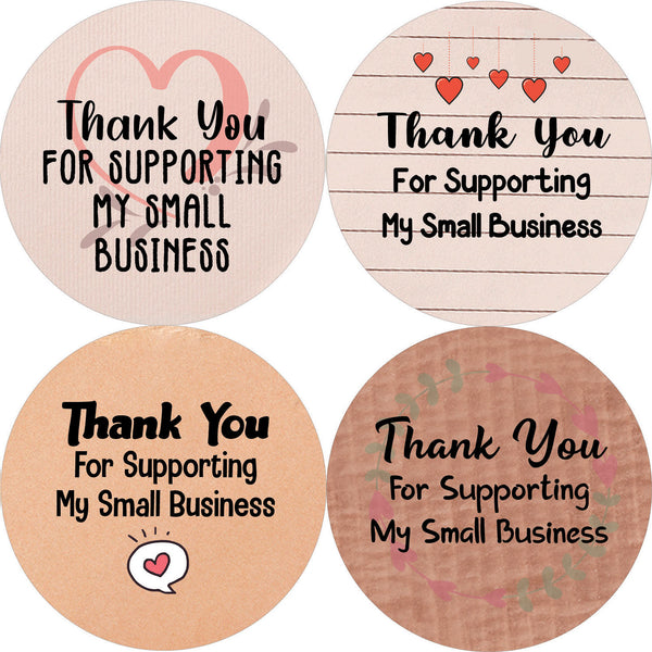 Small Business Thank You Stickers Series 1 (10-Sheet)
