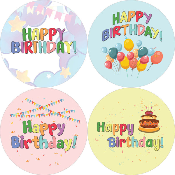 Happy Birthday Stickers (20-Sheet)