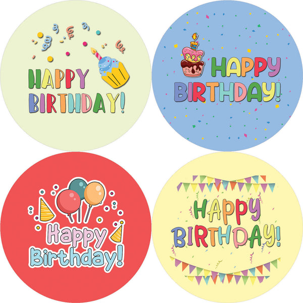 Happy Birthday Stickers (5-Sheet)
