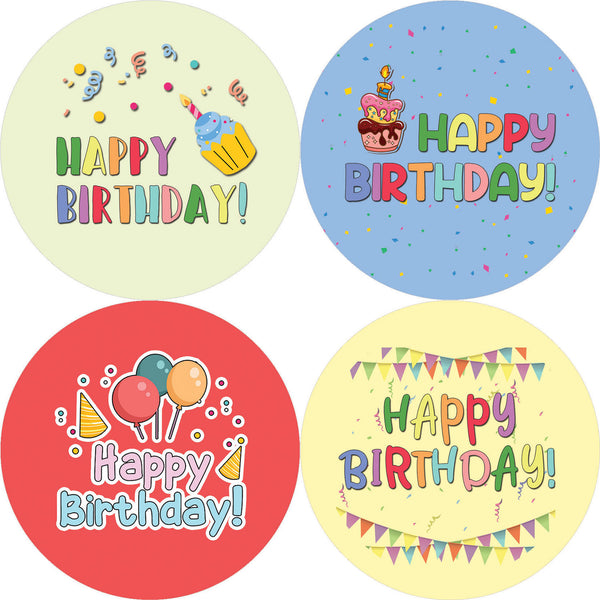 Happy Birthday Stickers (20-Sheet)