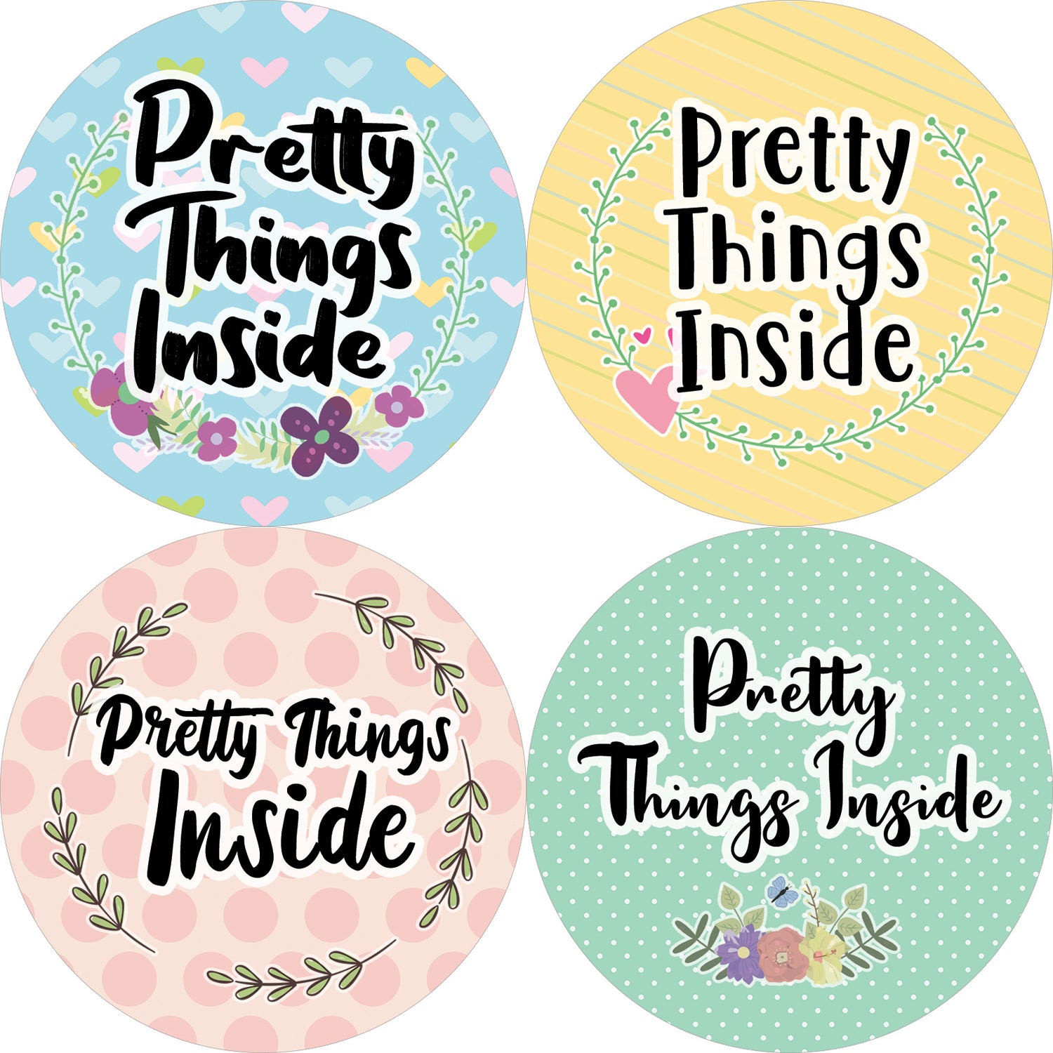 Pretty Things Inside Stickers (20-Sheet) – Creanoso
