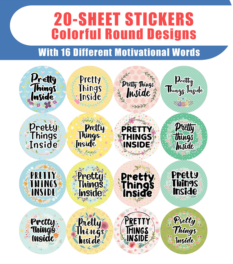 Pretty Things Inside Stickers (20-Sheet) – Creanoso