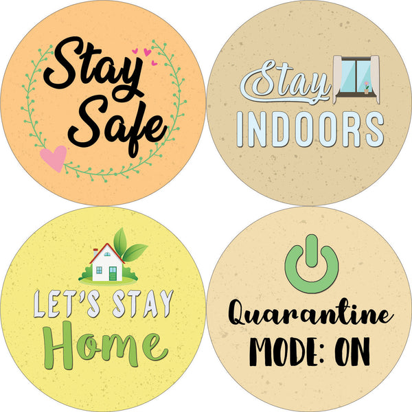 Friendly Quarantine Reminder Stickers (5 -Sheet)