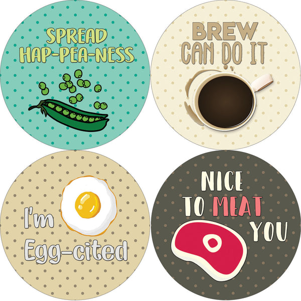 Inspiring Puns Stickers (20-Sheet)