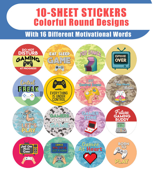 Awesome Gaming Stickers (10-Sheet)