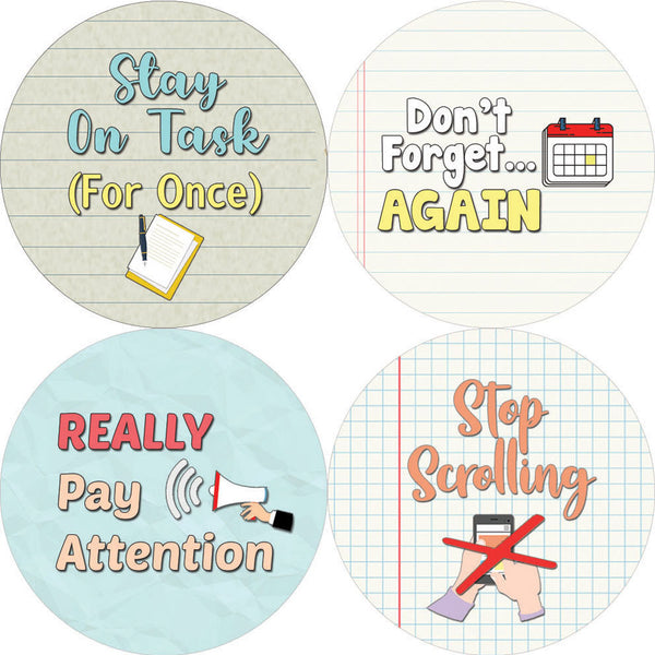 Creanoso Sarcastic Productivity Stickers (5-Sheet) - Stocking Stuffers Premium Quality Gift Ideas for Children, Teens, & Adults - Corporate Giveaways & Party Favors