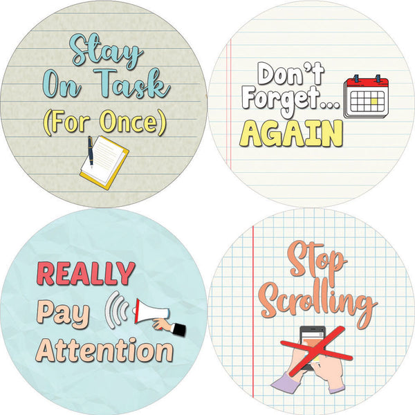 Creanoso Sarcastic Productivity Stickers (20-Sheet) - Premium Quality Gift Ideas for Children, Teens, & Adults for All Occasions - Stocking Stuffers Party Favor & Giveaways