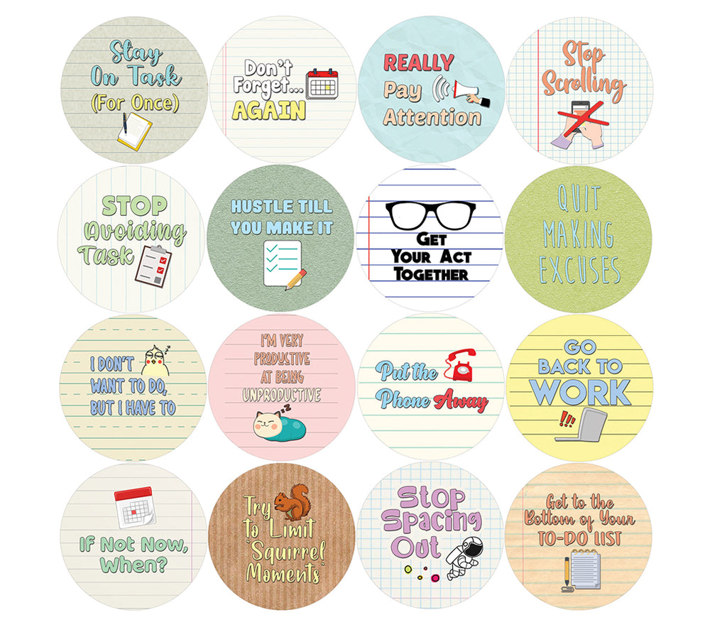 Creanoso Positive Words Motivational Stickers (20-Sheet) - Inspiring A