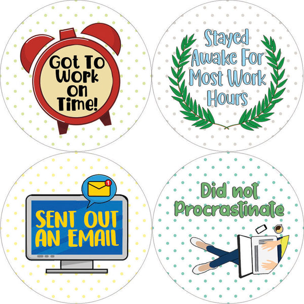 Creanoso Work Merit Rewards Stickers (5-Sheet) - Stocking Stuffers Premium Quality Gift Ideas for Children, Teens, & Adults - Corporate Giveaways & Party Favors