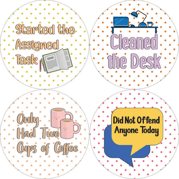 Creanoso Work Merit Rewards Stickers (5-Sheet) - Stocking Stuffers Premium Quality Gift Ideas for Children, Teens, & Adults - Corporate Giveaways & Party Favors