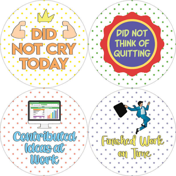 Creanoso Work Merit Rewards Stickers (5-Sheet) - Stocking Stuffers Premium Quality Gift Ideas for Children, Teens, & Adults - Corporate Giveaways & Party Favors