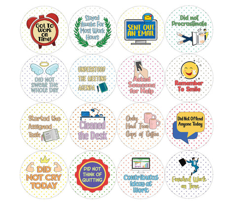 Creanoso Work Merit Rewards Stickers (5-Sheet) - Stocking Stuffers Premium Quality Gift Ideas for Children, Teens, & Adults - Corporate Giveaways & Party Favors