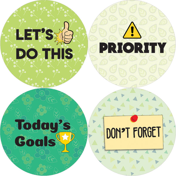 Creanoso Daily Planner Productivity Stickers (10-Set) - Reward Incentives for Students and Children - Stocking Stuffers Party Favors & Giveaways for Teens & Adults