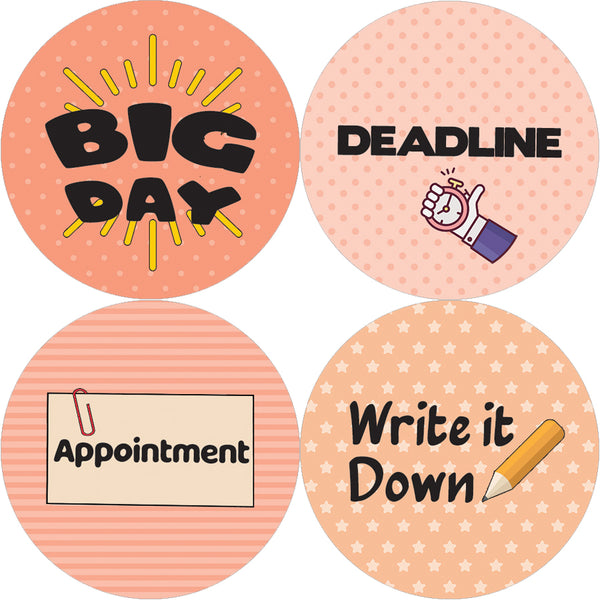 Creanoso Daily Planner Productivity Stickers (5-Set) - Stocking Stuffers Premium Quality Gift Ideas for Children, Teens, & Adults - Corporate Giveaways & Party Favors