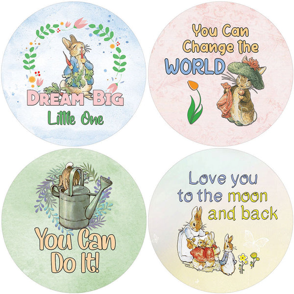 Creanoso Peter Rabbit Stickers (5-Sheet) - Stocking Stuffers Premium Quality Gift Ideas for Children, Teens, & Adults - Corporate Giveaways & Party Favors