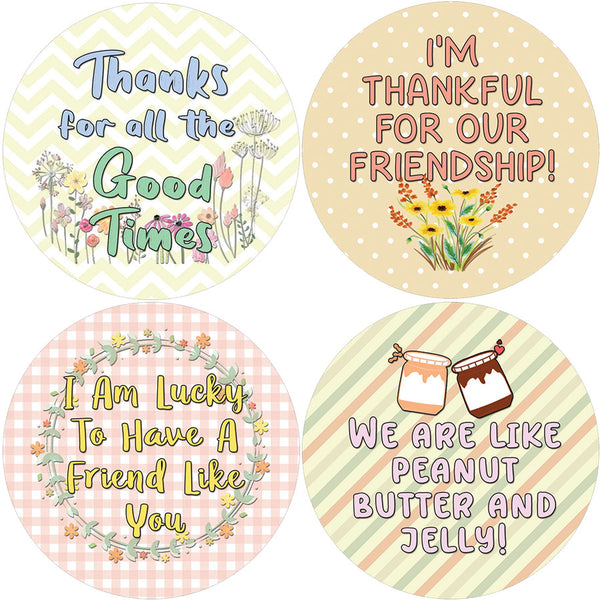 Creanoso Friend Acknowledgement Stickers (10-Sheet) - Classroom Reward Incentives for Students and Children - Stocking Stuffers Party Favors & Giveaways for Teens & Adults
