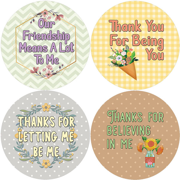 Creanoso Friend Acknowledgement Stickers (10-Sheet) - Classroom Reward Incentives for Students and Children - Stocking Stuffers Party Favors & Giveaways for Teens & Adults
