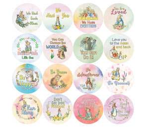 Creanoso Peter Rabbit Stickers (20-Sheet) - Premium Quality Gift Ideas for Children, Teens, & Adults for All Occasions - Stocking Stuffers Party Favor & Giveaways