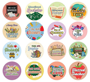 Teacher Sentiments Stickers (10 Sets X 16 Designs)