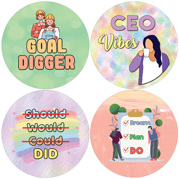 Girl Boss Stickers (20 Sets X 16 Designs)