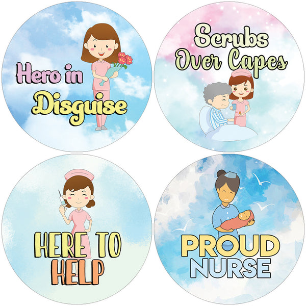 Nurses Health Care Hero Stickers (20 Set X 16 Designs)