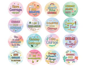 Courageous Stickers (5 Sets X 16 Designs)