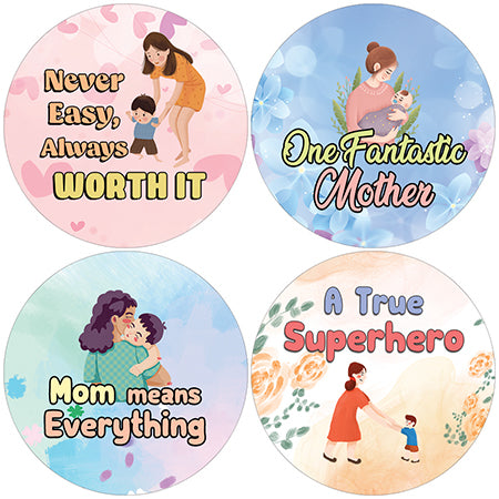 Best Mom Ever Stickers (5 Sets X 16 Designs)