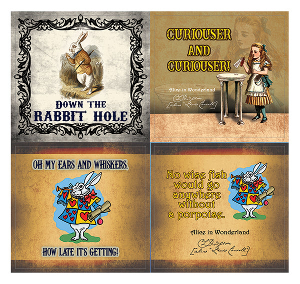 Creanoso Alice in Wonderland Stickers Ã¢â‚¬â€œ  Awesome Stocking Stuffers Gifts