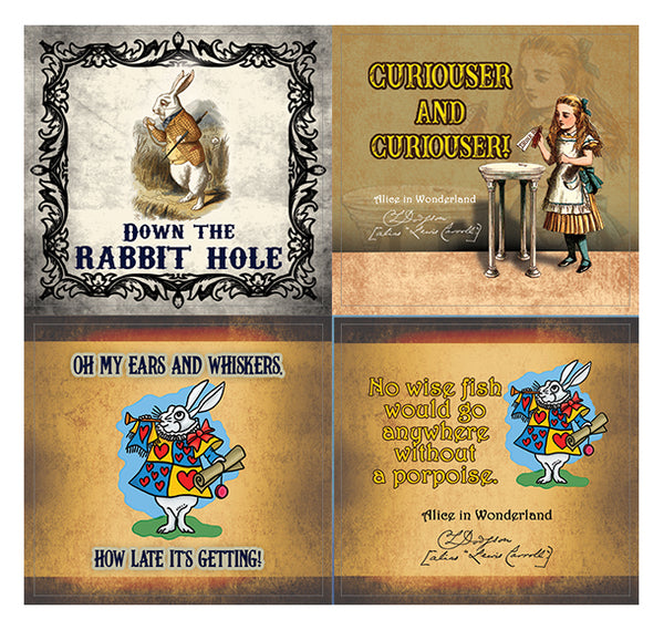 Cute and Wild Alice wonderland Stickers (20-Sheet) (Alice in Wonderland Stickers (20-Sheet))