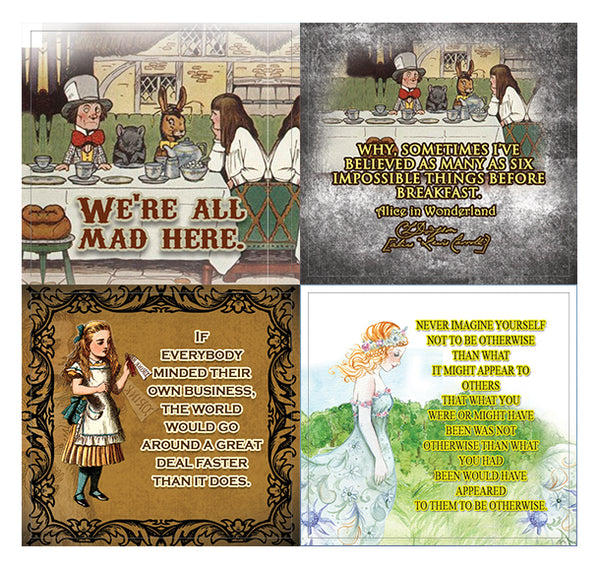 Creanoso Alice in Wonderland Stickers Ã¢â‚¬â€œ  Awesome Stocking Stuffers Gifts