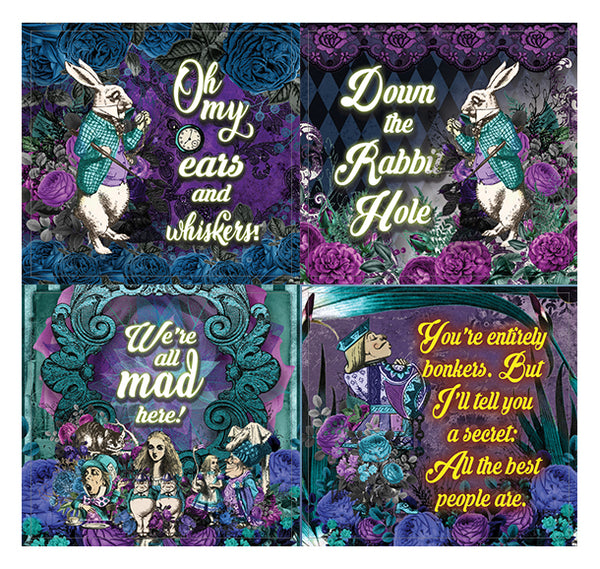 Alice In Wonderland Stickers Series 2 - Assorted Designs for Children - Classroom Reward Incentives for Students