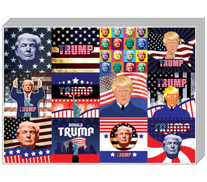 Creanoso Trump President Collectors Stickers Ã¢â‚¬â€œ US Patriotic Stickers Note Cards Collection Set