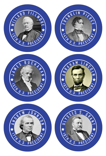 Presidents of The United States Stickers - Assorted Designs for Children - Classroom Reward Incentives for Students