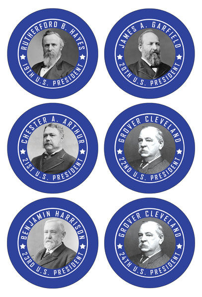 Presidents of The United States Stickers - Assorted Designs for Children - Classroom Reward Incentives for Students