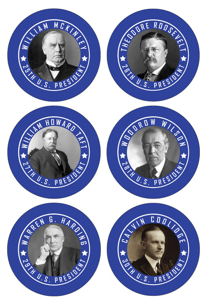 Presidents of The United States Stickers - Assorted Designs for Children - Classroom Reward Incentives for Students
