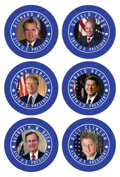 Presidents of The United States Stickers - Assorted Designs for Children - Classroom Reward Incentives for Students