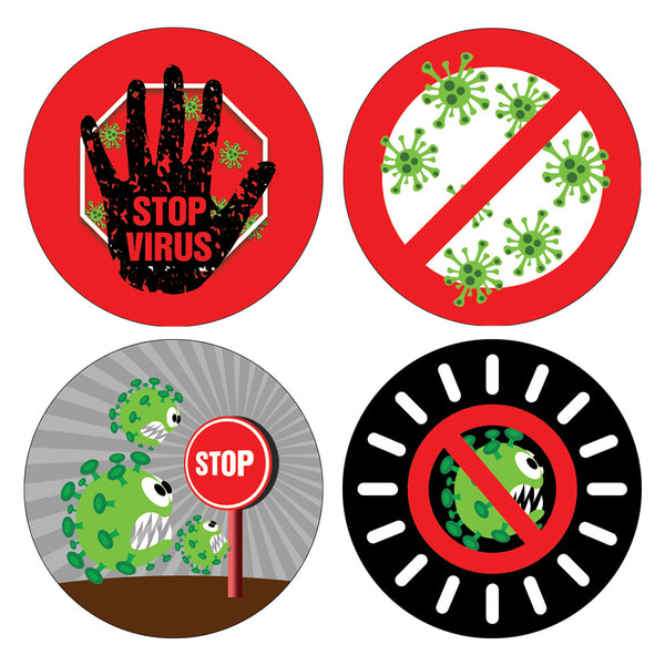 Stop Virus Stickers (10-Sheet)