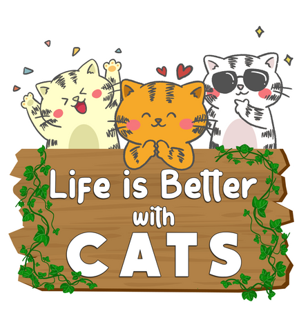 Life is Better with Cats shirt Tshirt