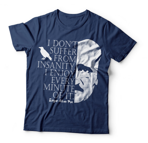 Edgar Allan Poe Insanity T-shirt