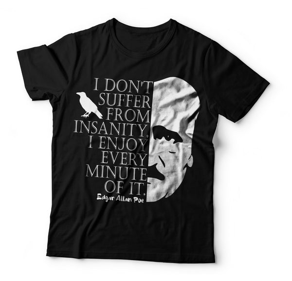 Edgar Allan Poe Insanity T-shirt
